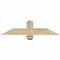 Ekena Millwork Eugene Rough Sawn Timber Gable Bracket, Douglas Fir, 36"W x 9"H x 4"D x 4"F, 6/12 Pitch GBW036X09X0404EUG00RDF - alternate 1